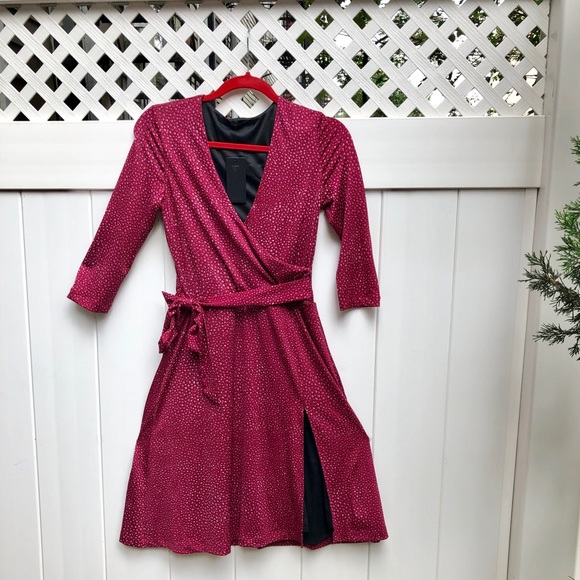 Guess Dresses & Skirts - Guess - burgundy long sleeve dress